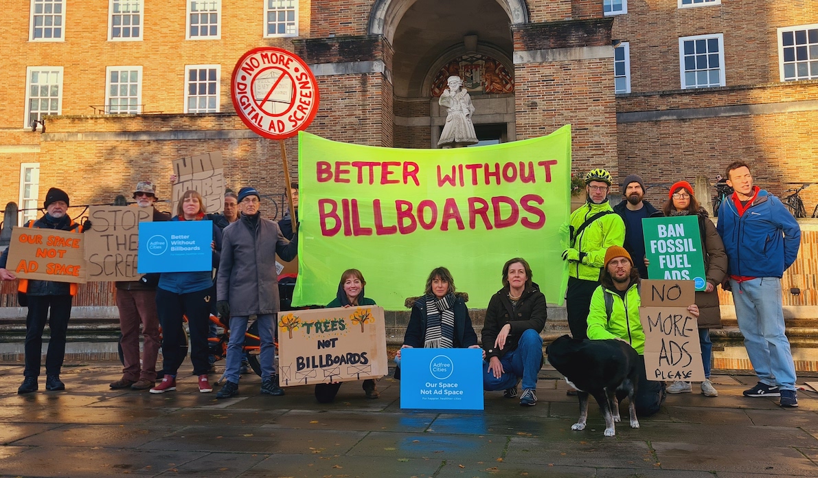 <a href="/AdblockBristol/">Adblock Bristol</a> staged a protest against a new digital billboard in Bristol on Wednesday.
With chants of “Too many billboards, not enough trees!” and “Stop the  screens!”, they confronted councillors on their way into work and the planning meeting at City Hall.
#ZAPGames2014