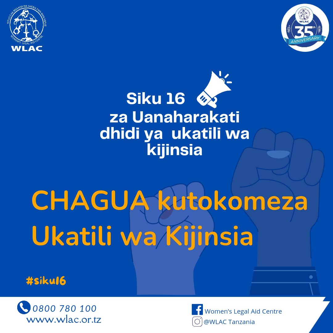 Siku 16 za uanaharakati dhidi ya Ukatili wa Kijinsia.