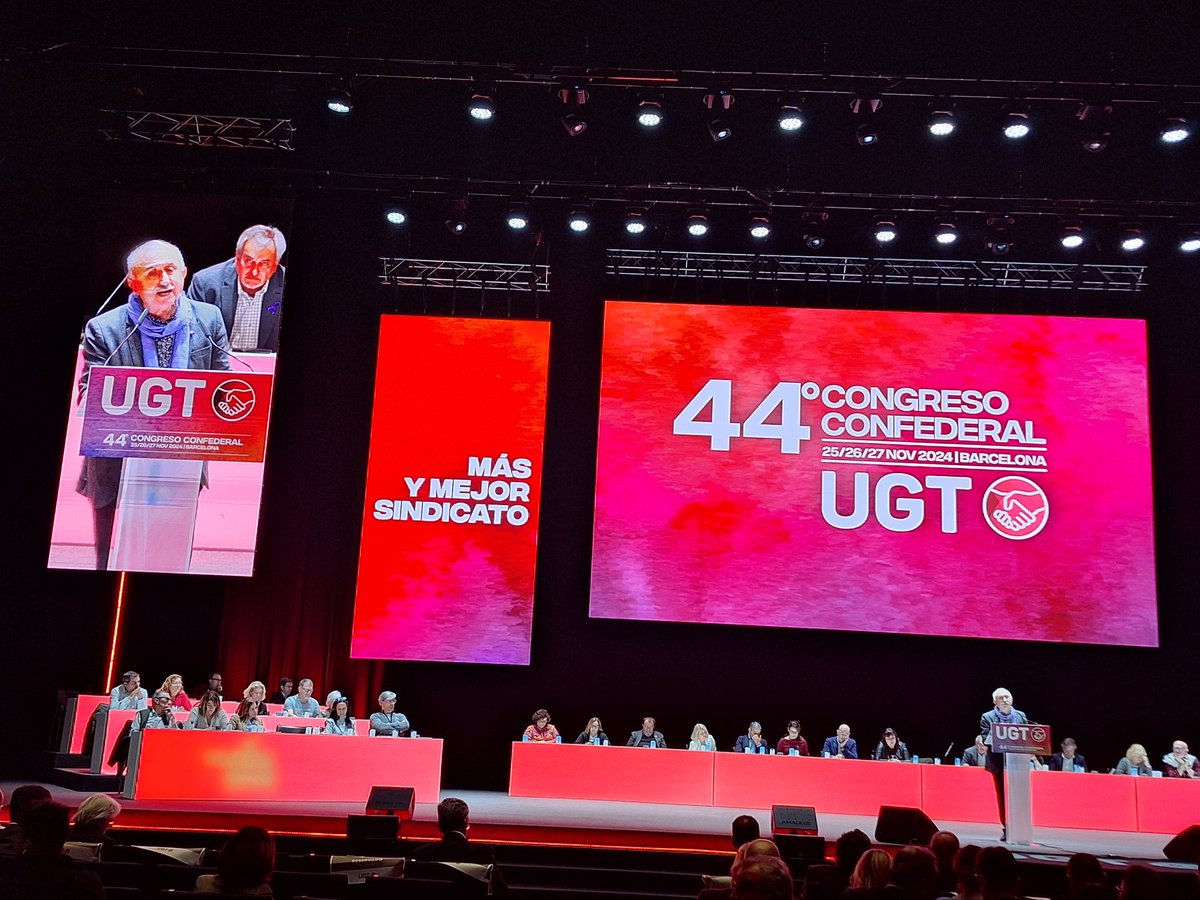 Fespbaix's tweet photo. Apertura del 44° Congreso Confederal de la UGT.
📌 Más y mejor Sindicato #Congressos #ambugtguanyes #essencials #pertu
@ugt_sp_cat @UGT_Comunica @ugtcatalunya https://t.co/M4i28Wxz59