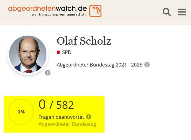 Bürger:innen fragen, <a href="/OlafScholz/">Olaf Scholz</a>  antwortet 🤷🏻‍♀️🤷🏼‍♂️
abgeordnetenwatch.de/profile/olaf-s…
#spd #kanzlerkandidat #scholz