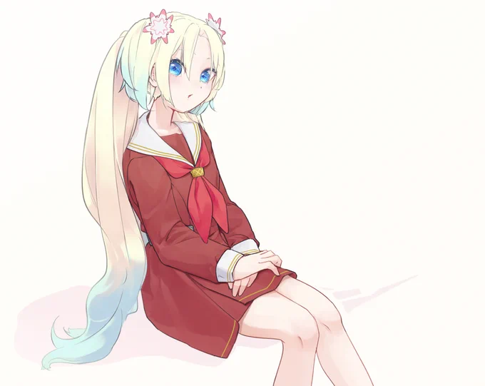 ちょっと髪を盛ったルリチャン 