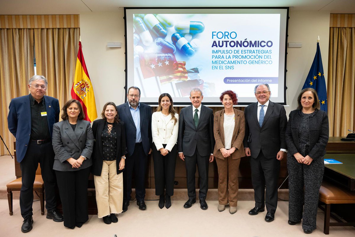 <a href="/sanidadgob/">Ministerio de Sanidad</a> 📌 ¡Hasta aquí la presentación del informe #ForoAutonómicoAESEG! 

👏 Muchas gracias a todos los participantes y asistentes, ha sido un placer compartir estas propuestas para garantizar el futuro de los #MedicamentosGenéricos

#ForoAutonómicoAESEG #ImpulsoGenéricos