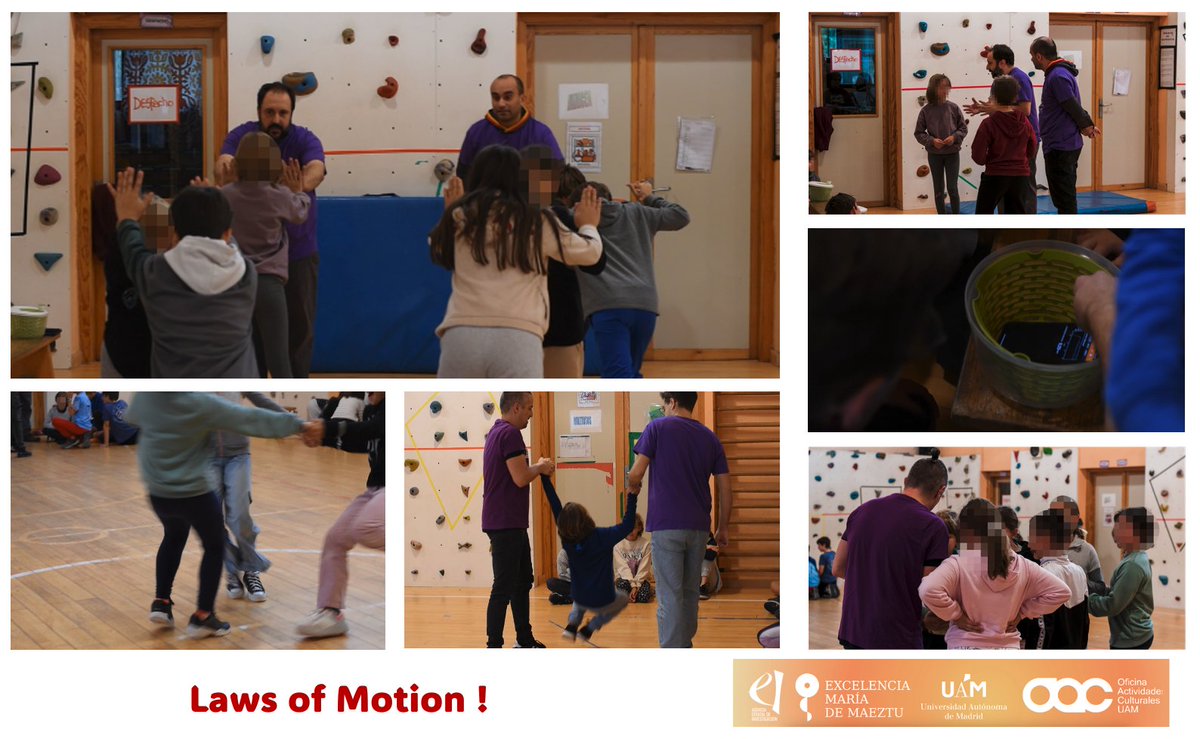 IFIMAC - Condensed Matter Physics Center (@ifimacuam) on Twitter photo Great workshop with the fifth graders of CEIP Príncipe de Asturias <a href="/DiegoMartinCano/">Diego Martín Cano</a> <a href="/aifernand/">Antonio I. Fernández Domínguez</a> <a href="/ziuturi/">Salvatore Assenza</a>. Exploring the laws of motion🫸 🛝. Thanks to Ayudas a la Transferencia Cultural de la UAM 2024
<a href="/UAM_Madrid/">UAM Autónoma Madrid</a> Great workshop with the fifth graders of CEIP Príncipe de Asturias <a href="/DiegoMartinCano/">Diego Martín Cano</a> <a href="/aifernand/">Antonio I. Fernández Domínguez</a> <a href="/ziuturi/">Salvatore Assenza</a>. Exploring the laws of motion🫸 🛝. Thanks to Ayudas a la Transferencia Cultural de la UAM 2024
<a href="/UAM_Madrid/">UAM Autónoma Madrid</a>