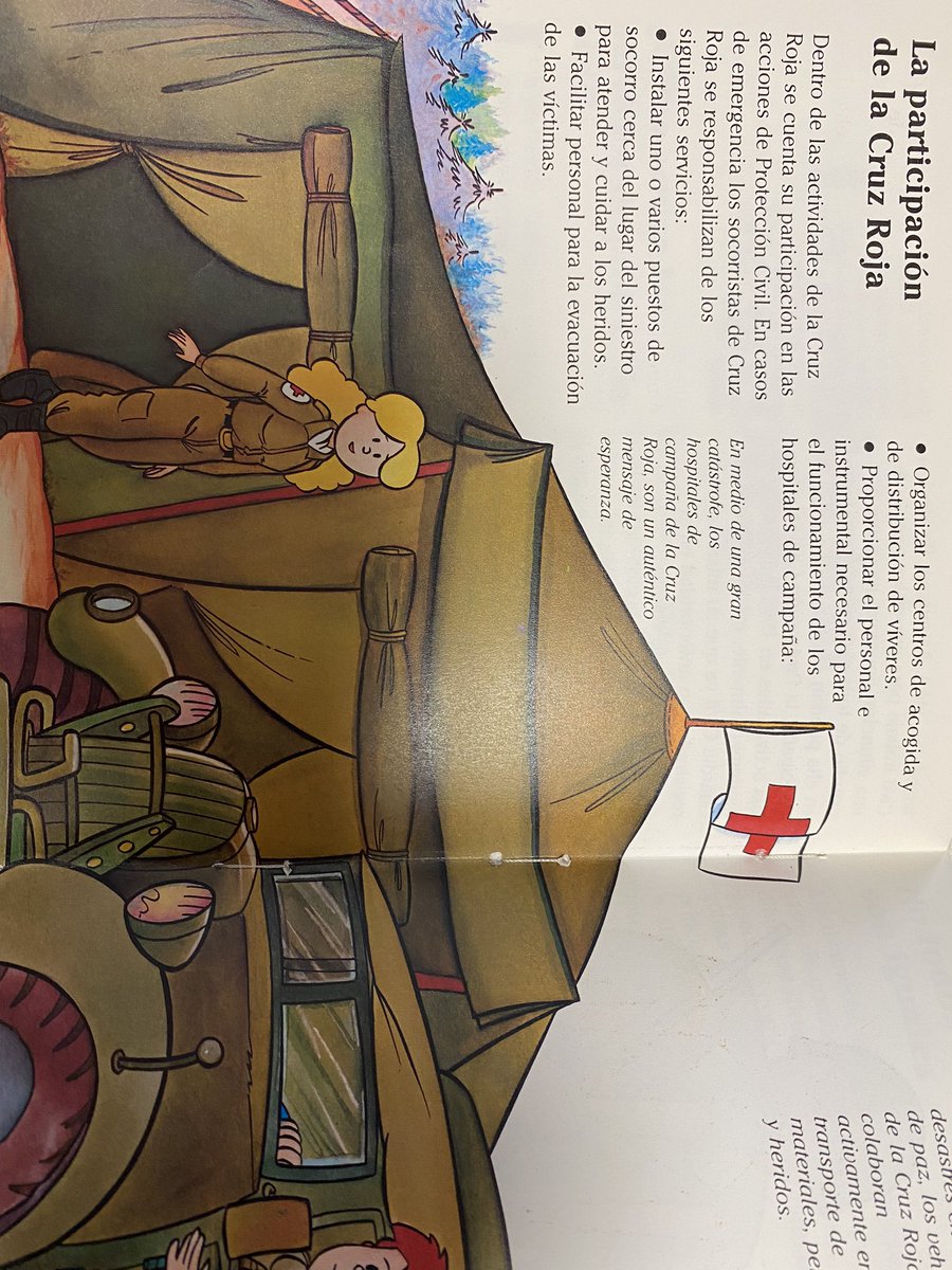 abrahamsonido's tweet photo. Esto es lo que dice un libro para niños explicando lo que hace la #cruzroja Lástima que en la #DANA no viéramos nada de esto. https://t.co/K1W7aRqEQu