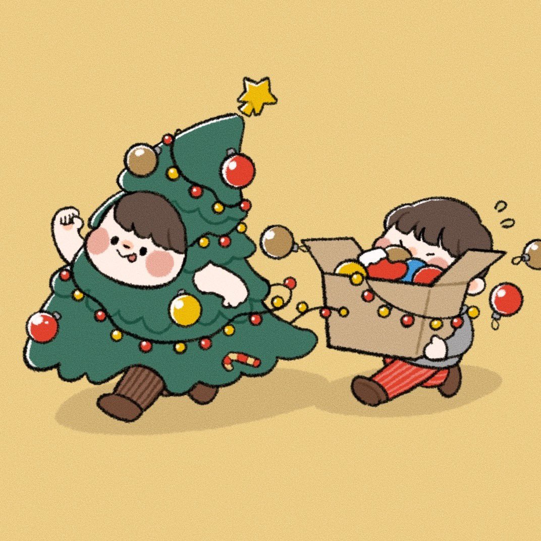 あっという間にそろそろ12月…🎅🎁🎄

#ゆるいイラスト #イラスト 
#クリスマスイラスト