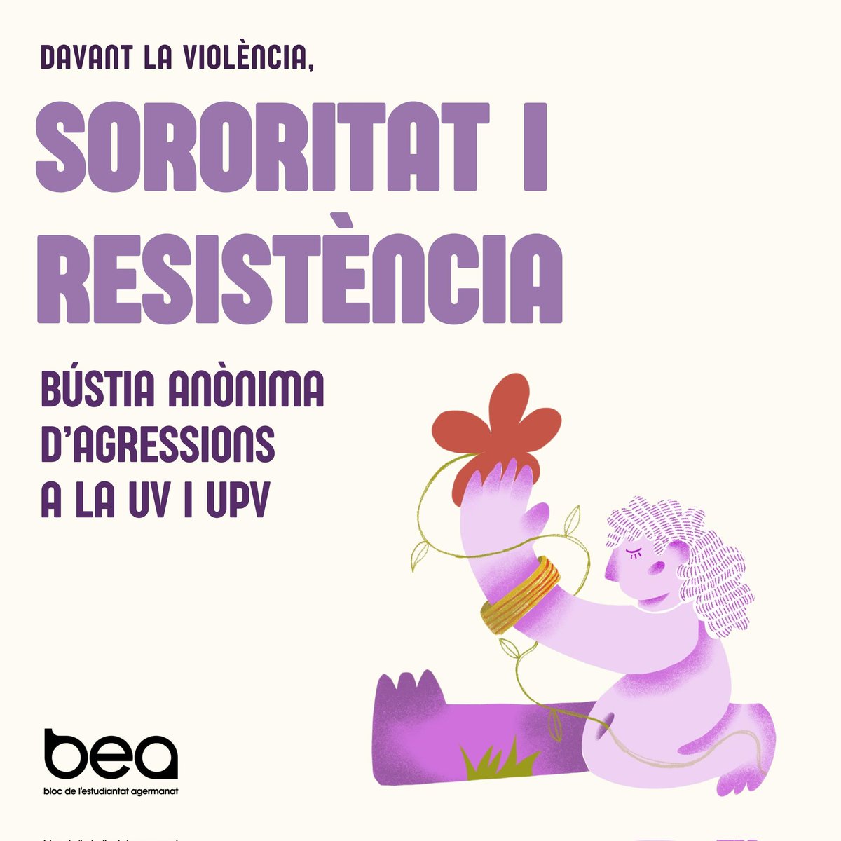Des del BEA volem traslladar el nostre suport a totes les víctimes d’agressions masclistes trencant en el silenci en el qual se suporta el sistema cis heteropatriarcal. (+)

forms.gle/wa4s2eridFKcLV…