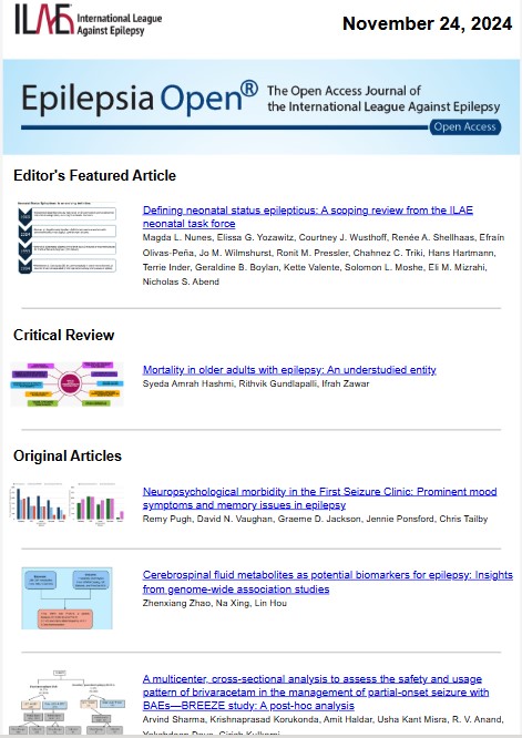 Epilepsia Open (@epilepsiaopen) on Twitter photo Epilepsia Open - Recently published articles (November 24, 2024)
mailchi.mp/ilae/epilepsia…
#epilepsy #ILAE <a href="/IlaeWeb/">International League Against Epilepsy</a> <a href="/WileyNeuro/">Wiley Neuro</a> @Epilepsiaopen Epilepsia Open - Recently published articles (November 24, 2024)
mailchi.mp/ilae/epilepsia…
#epilepsy #ILAE <a href="/IlaeWeb/">International League Against Epilepsy</a> <a href="/WileyNeuro/">Wiley Neuro</a> @Epilepsiaopen