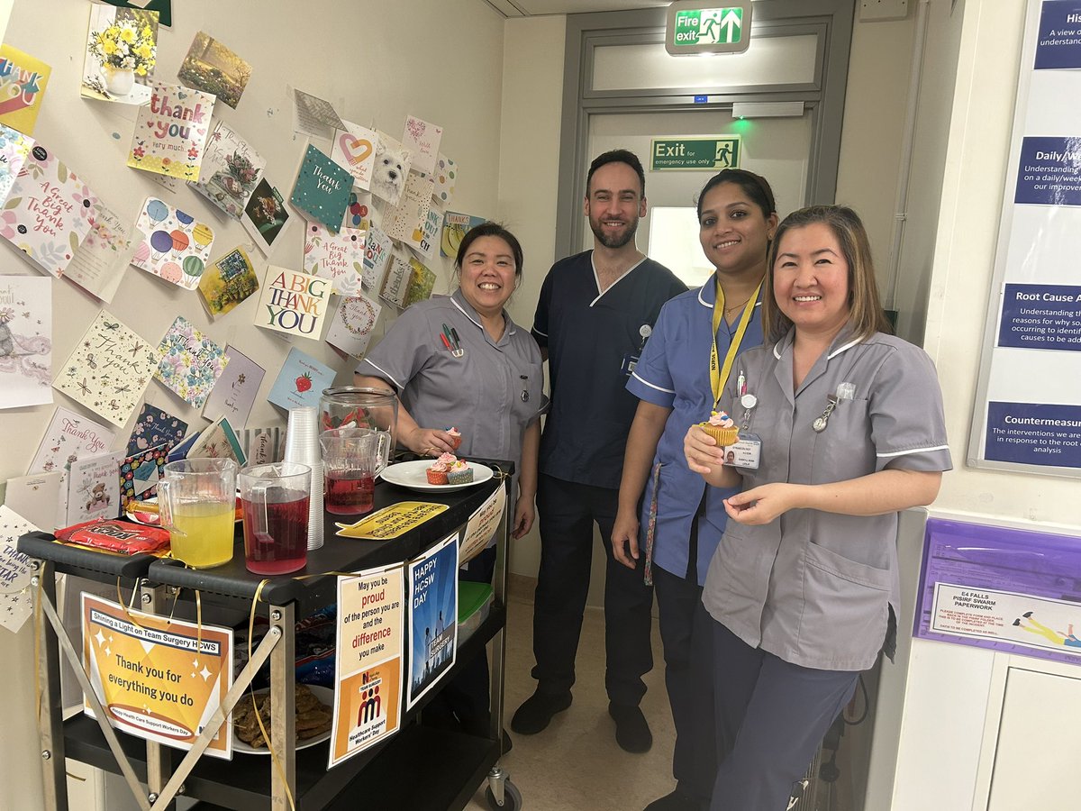 54321DianaC's tweet photo. In addition to the Trust wide HCSW Day celebrations last week, Team Surgery held a trolley dash in honour of our fantastic colleagues @cath_puttock @SopDivision @PHU_NHS @sabaderc @lizzie_keen86 https://t.co/RakGSQdNEF