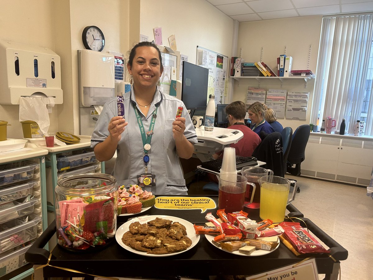 54321DianaC's tweet photo. In addition to the Trust wide HCSW Day celebrations last week, Team Surgery held a trolley dash in honour of our fantastic colleagues @cath_puttock @SopDivision @PHU_NHS @sabaderc @lizzie_keen86 https://t.co/RakGSQdNEF