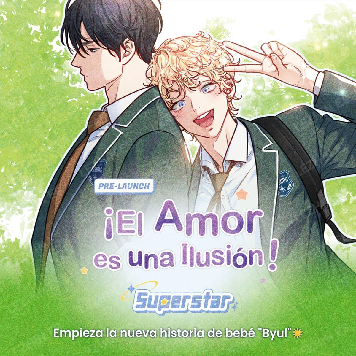 ✨¡𝗘𝗹 𝗔𝗺𝗼𝗿 𝗲𝘀 𝘂𝗻𝗮 𝗜𝗹𝘂𝘀𝗶𝗼́𝗻! - 𝗦𝘂𝗽𝗲𝗿𝘀𝘁𝗮𝗿

🤩Pre-estreno del nuevo webtoon con Byul como el nuevo prota y en simultáneo
🔥Lee el primer capítulo ahora gratis en Lezhin ES: buff.ly/3Zk01DT
✍️ <a href="/13_fargo/">🍑파고🍑</a> 

#Omegaverse #ElAmorEsUnaIlusion #Superstar