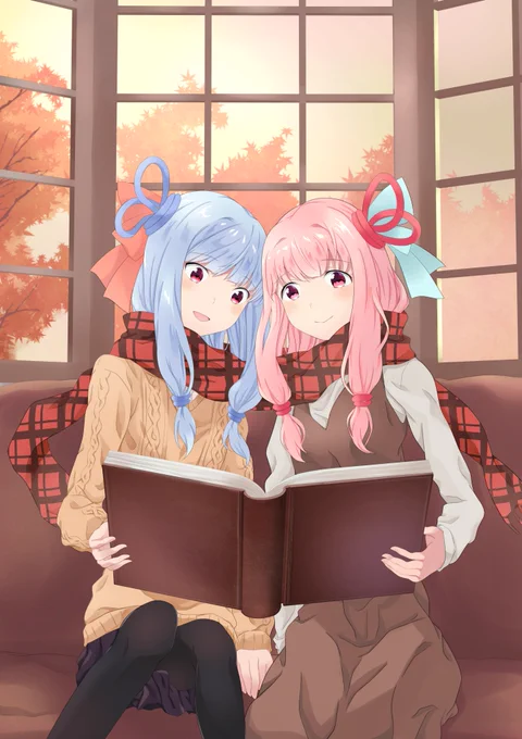 読書の秋琴葉姉妹#アイボスイラフェス2024 #琴葉茜 #琴葉葵 