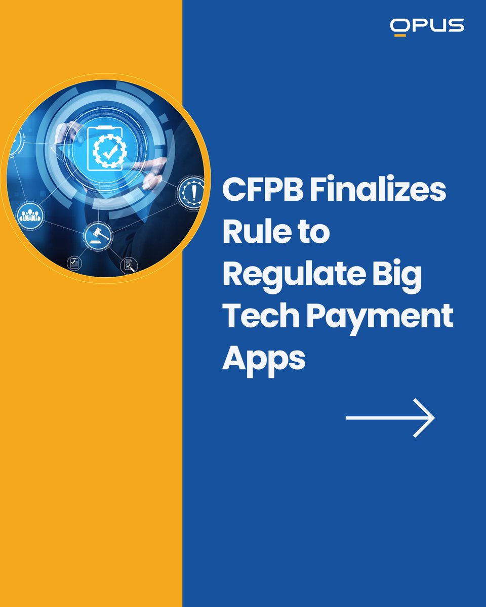 OpusTechGlobal's tweet photo. 📅 The Week That Was In Payments
CFPB Finalizes Rule to Regulate Big Tech Payment Apps
https://t.co/L3kMP6OEFD
Goldman Sachs Explores Spin-Out Opportunities for GS DAP
https://t.co/ANTKTiZ2fG
#WeekInPayments #OpusTechnologies https://t.co/Sm11H7Jx5V