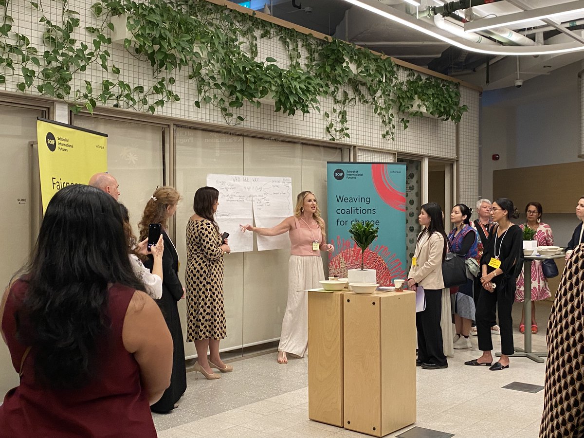 SOIFutures's tweet photo. Last week, we gathered with the SOIF community at the #DubaiFutureForum to share stories from @nxtgenforesight, Young Voices, long-term governance &amp; our work on the Declaration on Future Generations—showing the power of in-person collaboration to drive change locally &amp; globally. https://t.co/E6megHQvgN