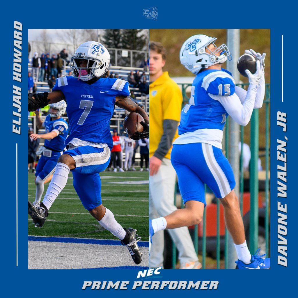 CCSUBlueDevils's tweet photo. Monday means award posts about @ccsu_fb 

🏈Jean named FCS National Defensive Player of the Week
🏈Jean also earns @NECFootball Defensive and Rookie of the Week honors
🏈E. Howard and Walden, Jr. tabbed #NECPrimePerformers

📰https://t.co/MN1h9CFEyY

#GoBlueDevils | #NECFB https://t.co/OZi4NHqum2