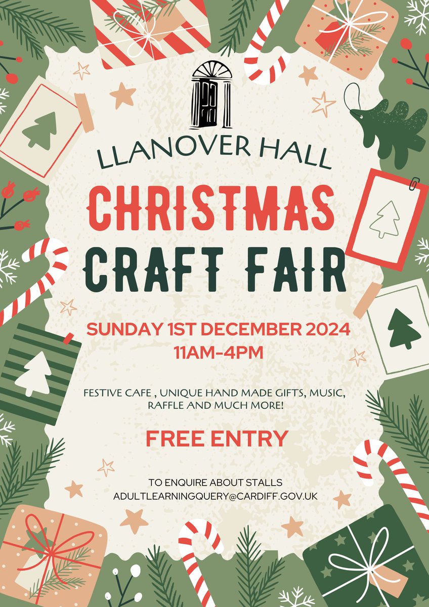 Exciting community event coming up! Drop by to say hello at Llanover Hall's Christmas Craft Fair and learn more about how we can support your learning journey. 🎄🎅