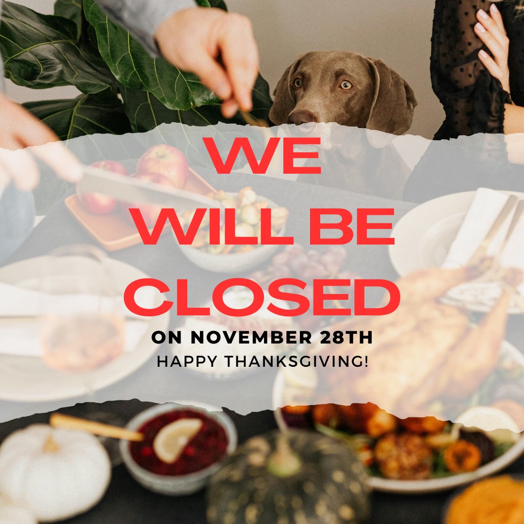 SPStorage's tweet image. We’re giving our team members the day off to enjoy the holiday with loved ones. All SPS locations will be closed on Thursday, November 28th—there will be no access to storage units or offices. We’ll reopen on Friday, November 29th, refreshed and ready to serve you.