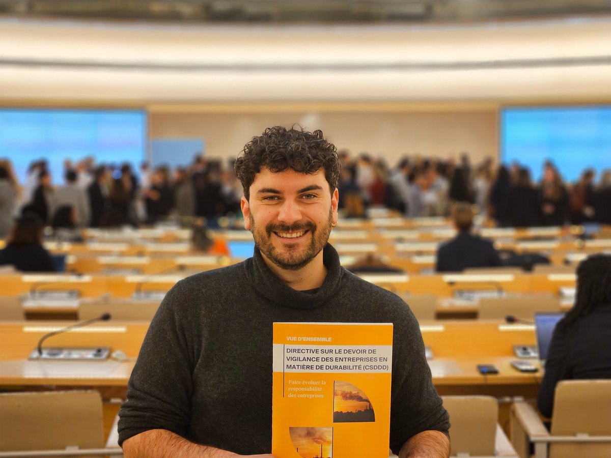 ECCJorg's tweet image. ECCJ is at the #UNForumBHR advocating for the #CSDDD as a transformative tool to fight against corporate impunity.

Through our publications &amp;amp; expertise, we’re amplifying the voices of victims, ensuring their experiences drive action on #HumanRights &amp;amp; environmental accountability