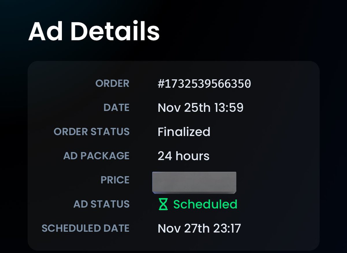 Trending ad #dexscreener has been scheduled for 24 hours, starting date November 27th 23:17 UTC. 
Never stop 🐸🧡

$TOAD $SOL $PEPE $SHIB