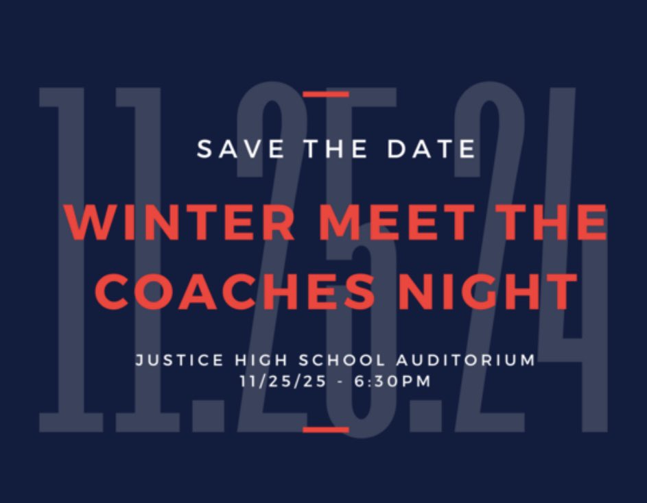 Meet The Coaches Night is happening tonight at 6:30 PM in the Auditorium! Please join us to meet the coaches and learn more about our athletic programs!