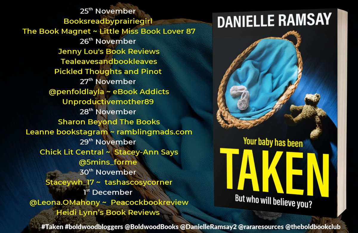'I absolutely devoured it, reading way past my bedtime' says <a href="/thebookmagnet/">Michelle Ryles</a> about #Taken by <a href="/DanielleRamsay2/">Danielle Ramsay</a> thebookmagnet.co.uk/2024/11/blog-t… <a href="/BoldwoodBooks/">Boldwood Books</a>