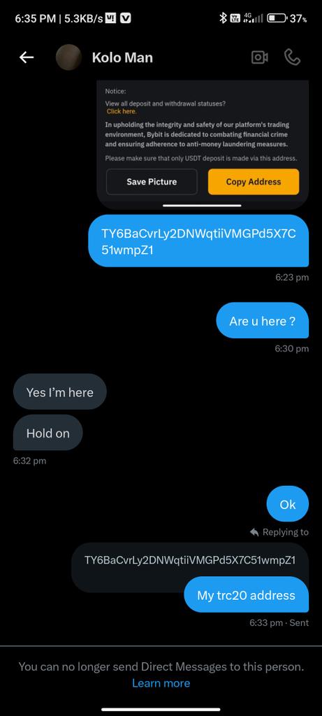 itzkaiff's tweet photo. @PRlNGY018 @gales24329 @sportbetting001 @realpigshouse Bro he is scammer here is the proof https://t.co/Ux2tr1YDfh