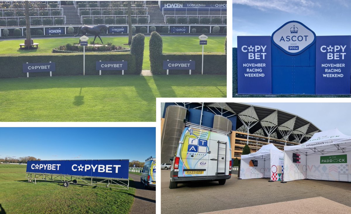Despite the cold snap last week, the racing calendar continued with racing up and down the country and we were at #Ascot to support #Copybet on another great weekend’s racing. Need help with your branding, contact us…  buff.ly/4d7ku2U
#RTAPublicity #eventbranding