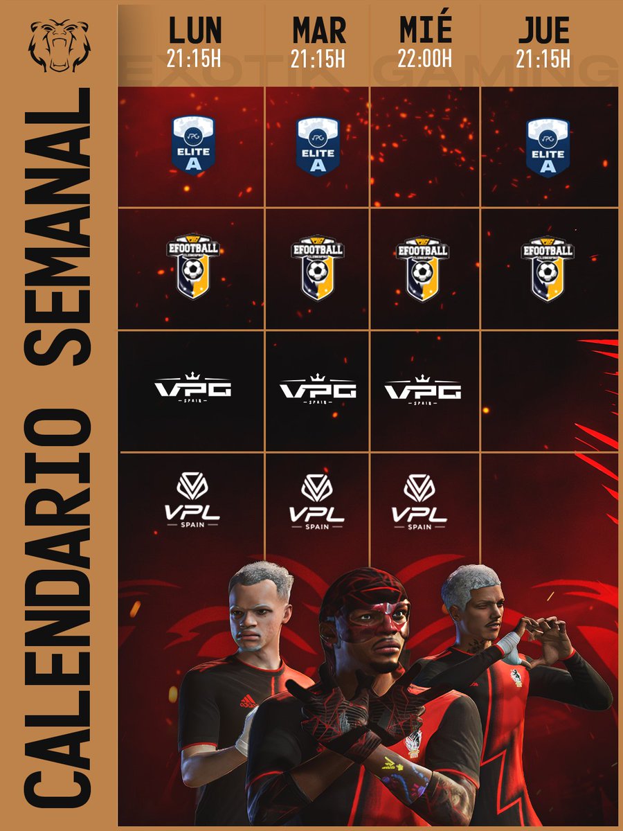 Empezamos una nueva semana llena de partidos, ¡que felicidad! (para nada me han obligado a decir esto)

#EX0TIKPOWER • #FC25