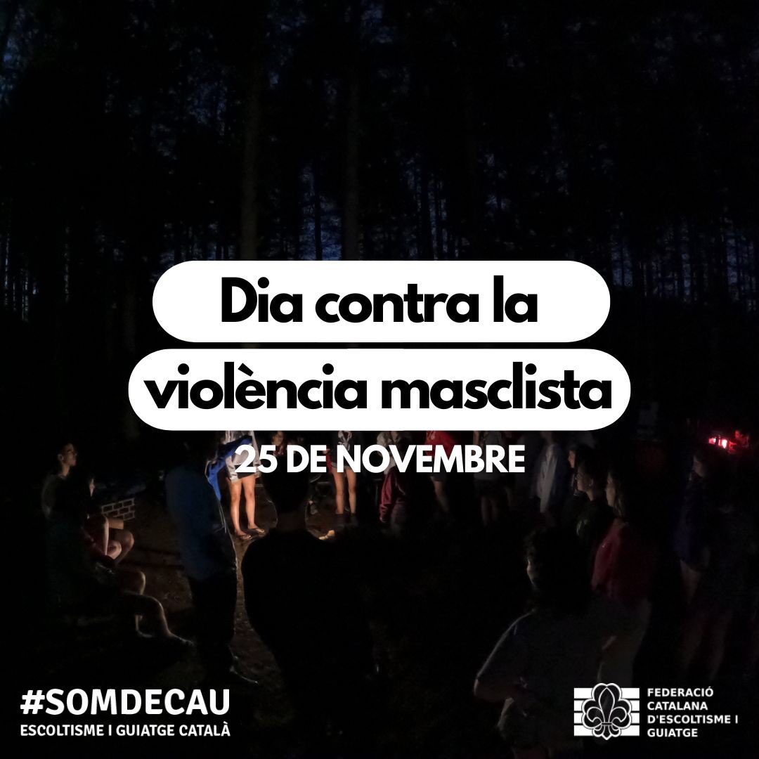 🟣 Avui, #25N i cada dia, des de l’Escoltisme i el Guiatge Català, alcem la veu per denunciar i combatre les violències masclistes, que no són fets aïllats sinó conseqüències d’un sistema cisheteropatriarcal que perpetua desigualtats estructurals.