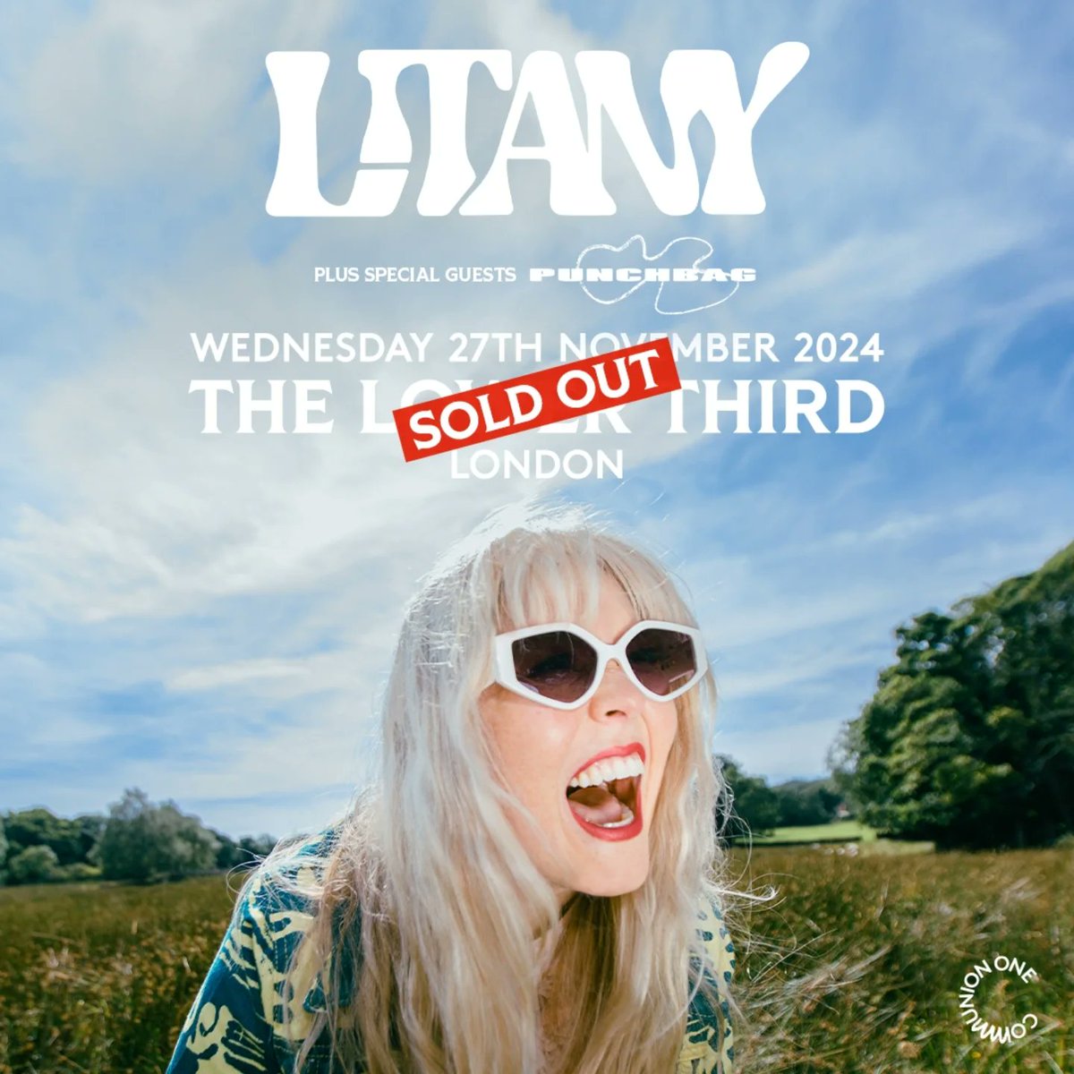 litanymusic's tweet photo. iiit's LONDON SHOW WEEK 🚨 giddy to announce that Punchbag will be opening !!!

first show in over three years but I'm ready and I'm saying that with some determination. can't wait to see all your glorious faces in the crowd xo

ps. gonna be selling some t-shirts #livelaughlitany https://t.co/hpkAoX7RXe