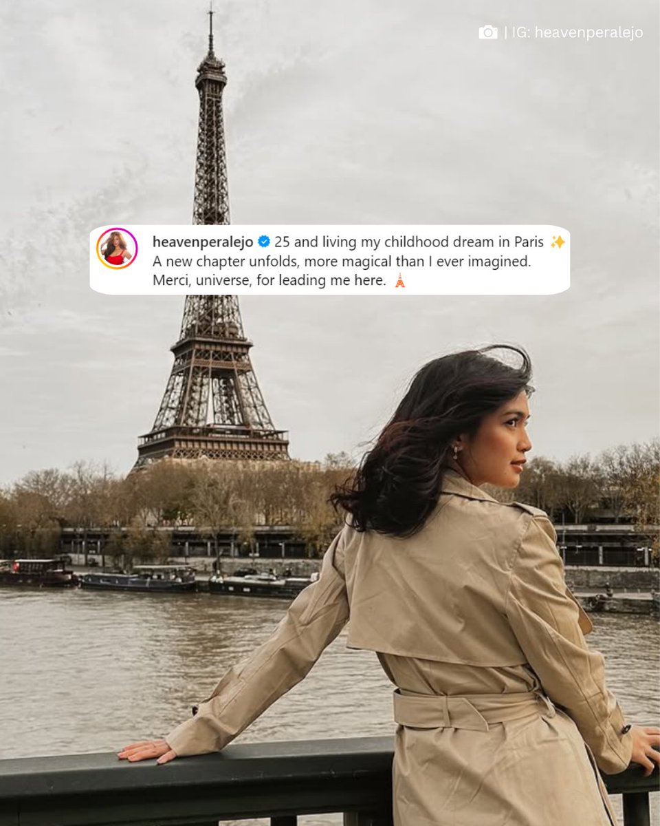 LOOK | Every girl needs Paris! Here's Heaven Peralejo feeling the winter breeze as she celebrates her 25th birthday in Paris, France! Happy birthday, Doc HOPE! 

#LumuhodKaSaLupaTV5
WEEKNIGHTS, 7:30 PM 
#TodoMaxPrimetimeSingko  

📷: IG | <a href="/heavenperalejo/">kurty</a>