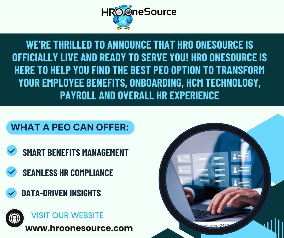 HROOneSource's tweet image. 🚀HRO OneSource is here to help you find the best PEO option to transform your employee benefits, Onboarding, HCM Technology, payroll, and overall HR experience.🎉🚀

🔗 hroonesource.com

#HrooneSource #EmployeeBenefits #HRCompliance #TechCompanies #HRTech #SmartHR