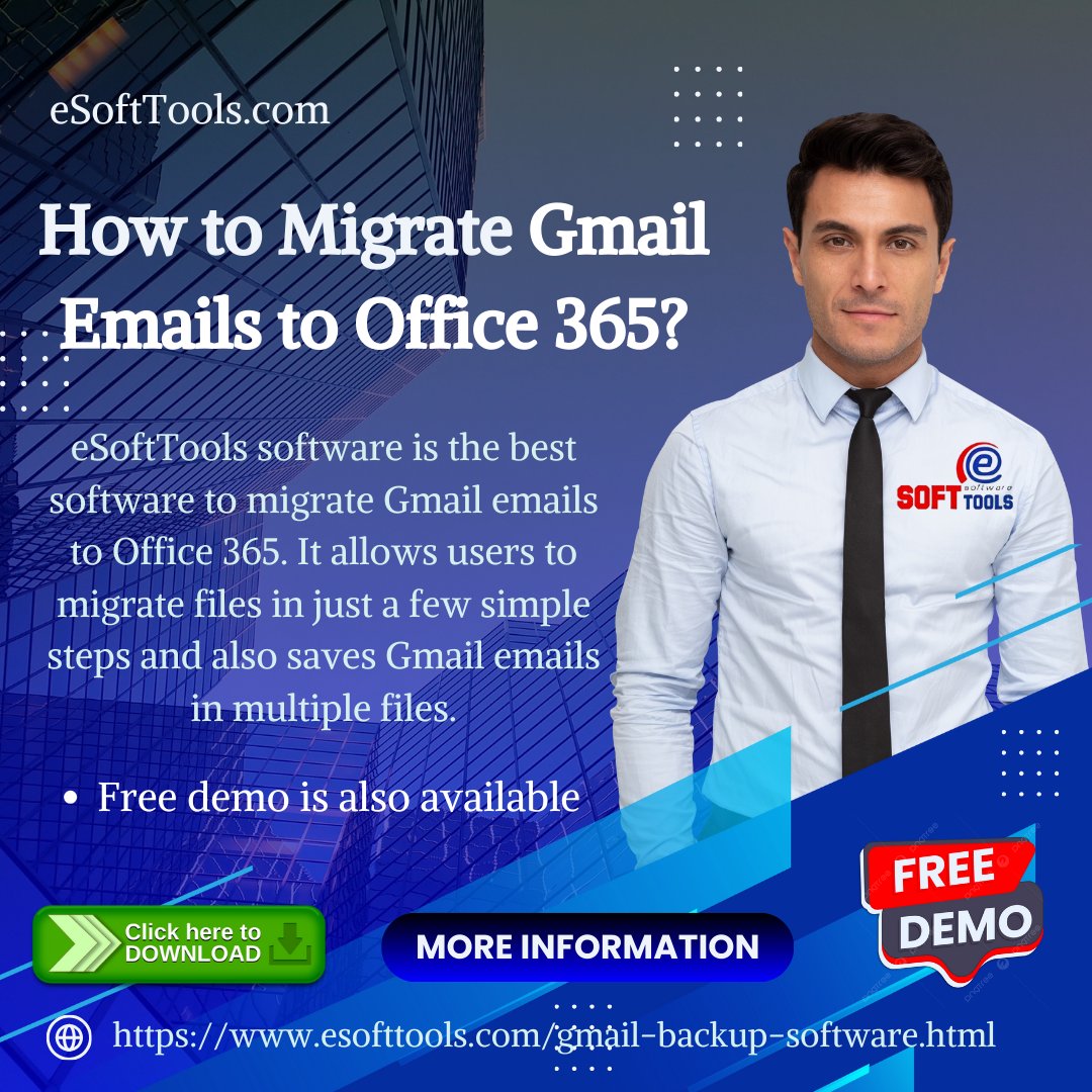 esofttools's tweet image. How to Migrate Gmail Emails to Office 365?

The best way to migrate Gmail emails to Office 365 is eSofTtools Gmail Backup software. With this software, you can migrate your files in just a few simple steps.

Visit more- esofttools-software.medium.com/how-to-migrate…

#gmailemailbackupsoftware