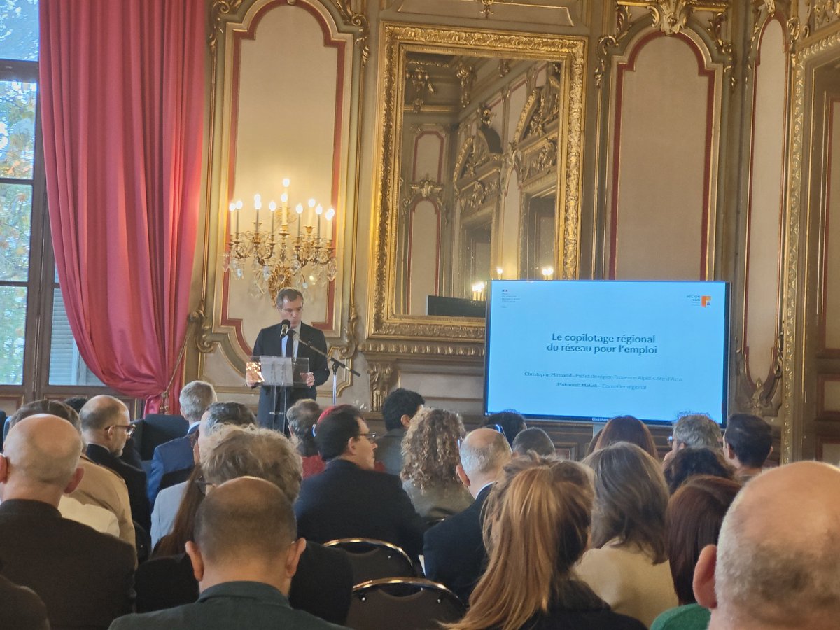Ouverture du comité régional du réseau pour l'emploi par <a href="/Prefet13/">Préfet de la région Provence-Alpes-Côte d'Azur</a> en <a href="/MaRegionSud/">Région Sud</a> !
