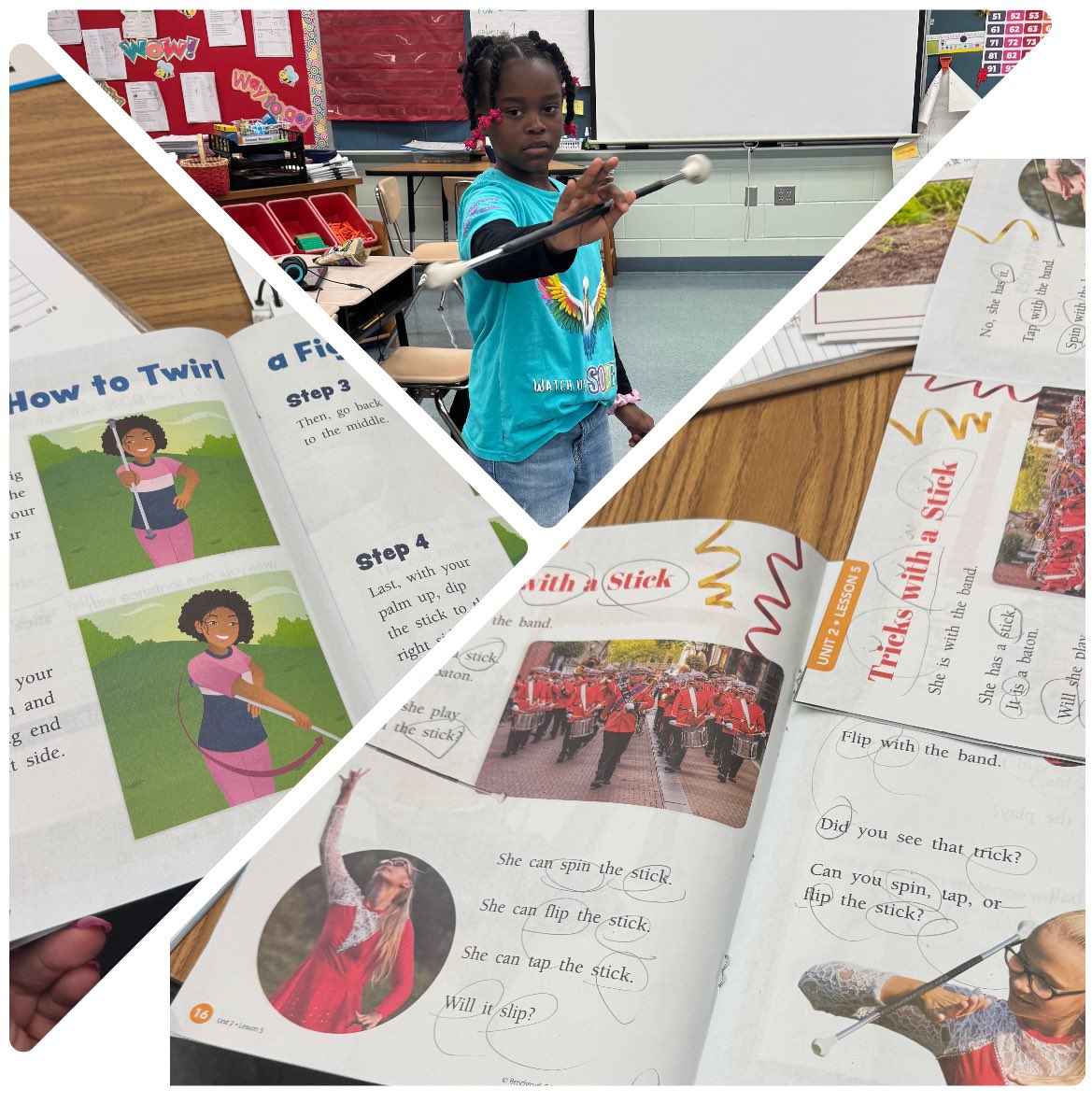 Thank you to Ms. Dubois for inviting me to listen to her small group instruction~ they were reading about baton twirling 🩵⭐️👏🏽 She even had a little star who could share her skill🩵😊 thank you again for the invite - loved this!