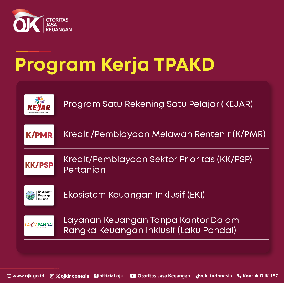ojkindonesia's tweet photo. Apa saja program TPAKD? Simak di postingan ini ππ»
#OJKIndonesia #Keuangan #TPAKD #AksesKeuangan #Proaktif #Kolaboratif https://t.co/U5ylzLmZyI