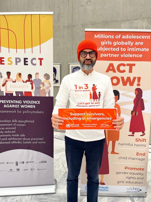HRP (@hrpresearch) on Twitter photo Today is International Day to #EndViolence against Women. 1 in 3 women around the🌍experience physical and/or sexual violence.
Thanks to <a href="/WHO/">World Health Organization (WHO)</a> colleagues who gave their support including <a href="/DrTedros/">Tedros Adhanom Ghebreyesus</a>, <a href="/khosla_rajat/">Rajat Khosla</a> & <a href="/DrMikeRyan/">Mike Ryan</a>.
You can find resources here➡️bit.ly/3Z1KrNf Today is International Day to #EndViolence against Women. 1 in 3 women around the🌍experience physical and/or sexual violence.
Thanks to <a href="/WHO/">World Health Organization (WHO)</a> colleagues who gave their support including <a href="/DrTedros/">Tedros Adhanom Ghebreyesus</a>, <a href="/khosla_rajat/">Rajat Khosla</a> & <a href="/DrMikeRyan/">Mike Ryan</a>.
You can find resources here➡️bit.ly/3Z1KrNf