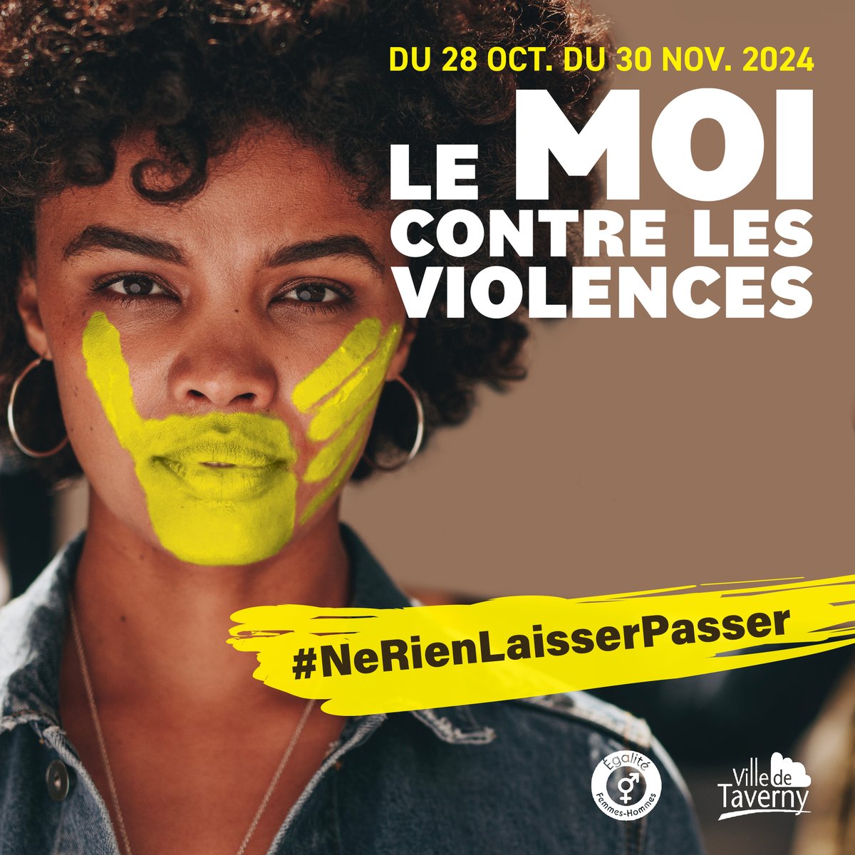 📅25 novembre = journée internationale de lutte contre les violences faites aux femmes.❌Pendant tout le mois de novembre, Taverny se mobilise à l'occasion de la journée internationale de lutte contre les violences faites aux femmes.✅