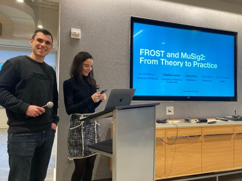 Blockstream (@blockstream) on Twitter photo 🎉 Congratulations to our very own Tim Ruffing (<a href="/real_or_random/">Tim Ruffing</a>) and Jonas Nick (<a href="/n1ckler/">ncklr</a>), along with <a href="/yannickseurin/">Yannick Seurin</a> from <a href="/Ledger/">Ledger</a>, <a href="/chelseakomlo/">Chelsea Komlo</a>, and Ian Goldberg.
They have received the 2024 Bitcoin Research Prize for their work on MuSig2 and FROST! 🎉 Congratulations to our very own Tim Ruffing (<a href="/real_or_random/">Tim Ruffing</a>) and Jonas Nick (<a href="/n1ckler/">ncklr</a>), along with <a href="/yannickseurin/">Yannick Seurin</a> from <a href="/Ledger/">Ledger</a>, <a href="/chelseakomlo/">Chelsea Komlo</a>, and Ian Goldberg.
They have received the 2024 Bitcoin Research Prize for their work on MuSig2 and FROST!