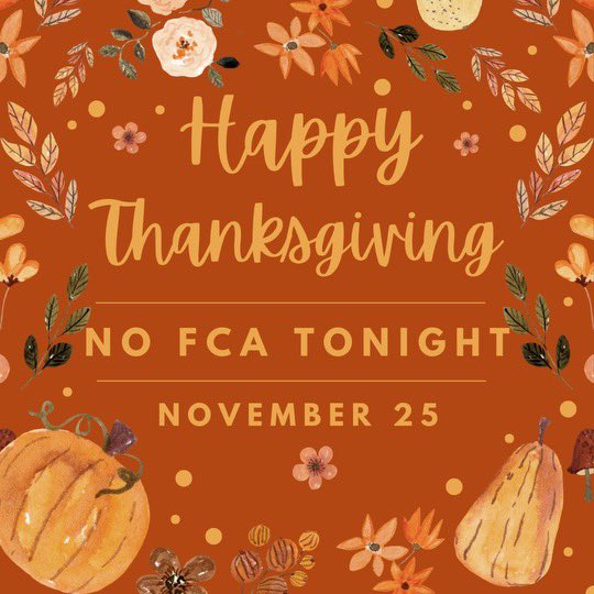 Have a great week with your family!  See you next week. Happy Thanksgiving!