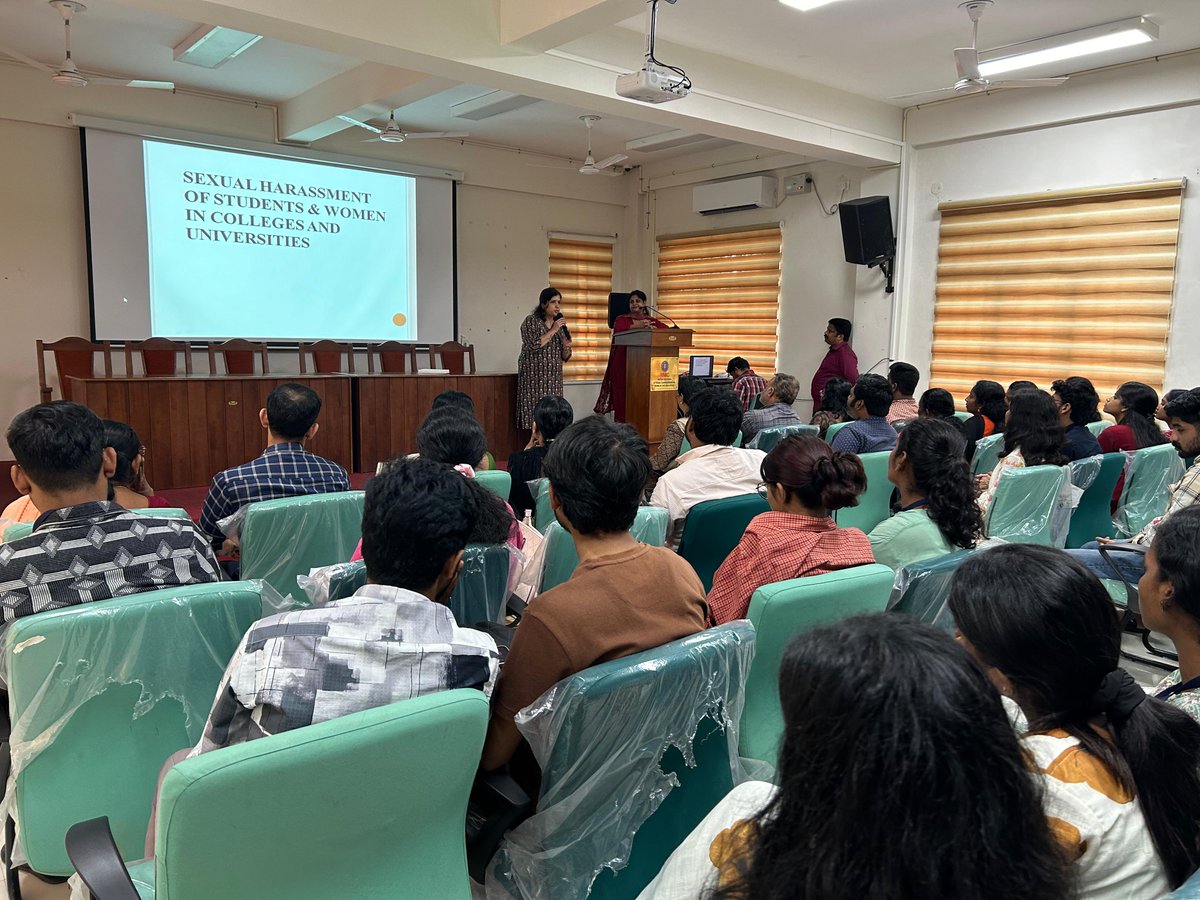 iimckottayam's tweet image. As part of the International Day for the Elimination of Violence against Women, an awareness session on "Sexual Harassment of Women at Workplace" was conducted at IIMC Kottayam.
#EliminationOfViolenceAgainstWomen #StopHarassment #SafeWorkplace #GenderEquality