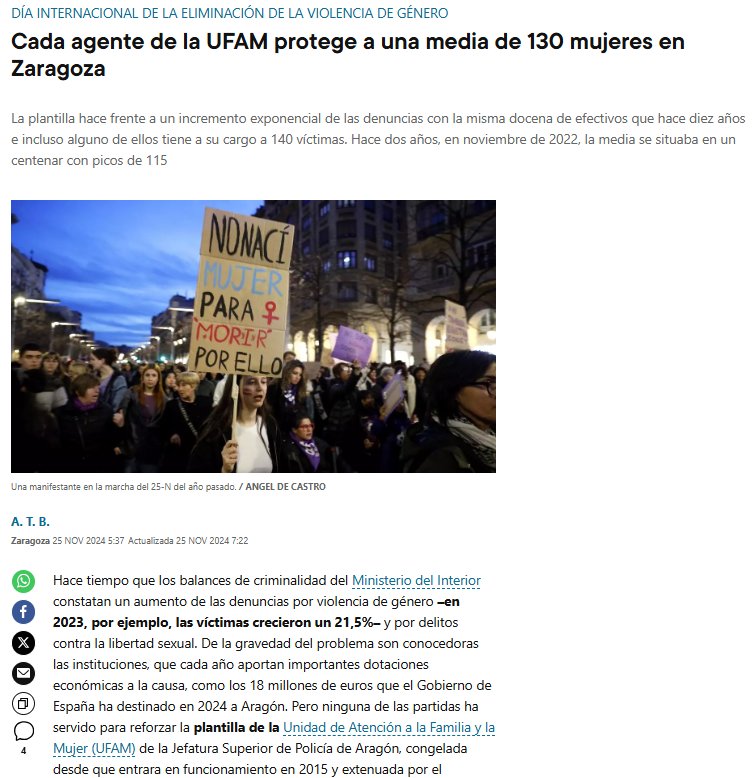Puyalon's tweet photo. ♀️ Ista ye a realidat d'a Violencia contra las mullers en Aragón. 
💰 A falta de financiación, unas competencias sin transferir, deixadez, ... afecta dreitament a la seguridat d'as mullers contra o patriarcau. 💜 #25N #Niunamas https://t.co/f1GTMCxQoq