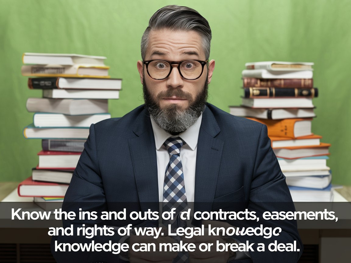 jesseweimer's tweet image. Know the ins and outs of land contracts, easements, and rights of way. Legal knowledge can make or break a deal. #LegalKnowledge #LandDeals