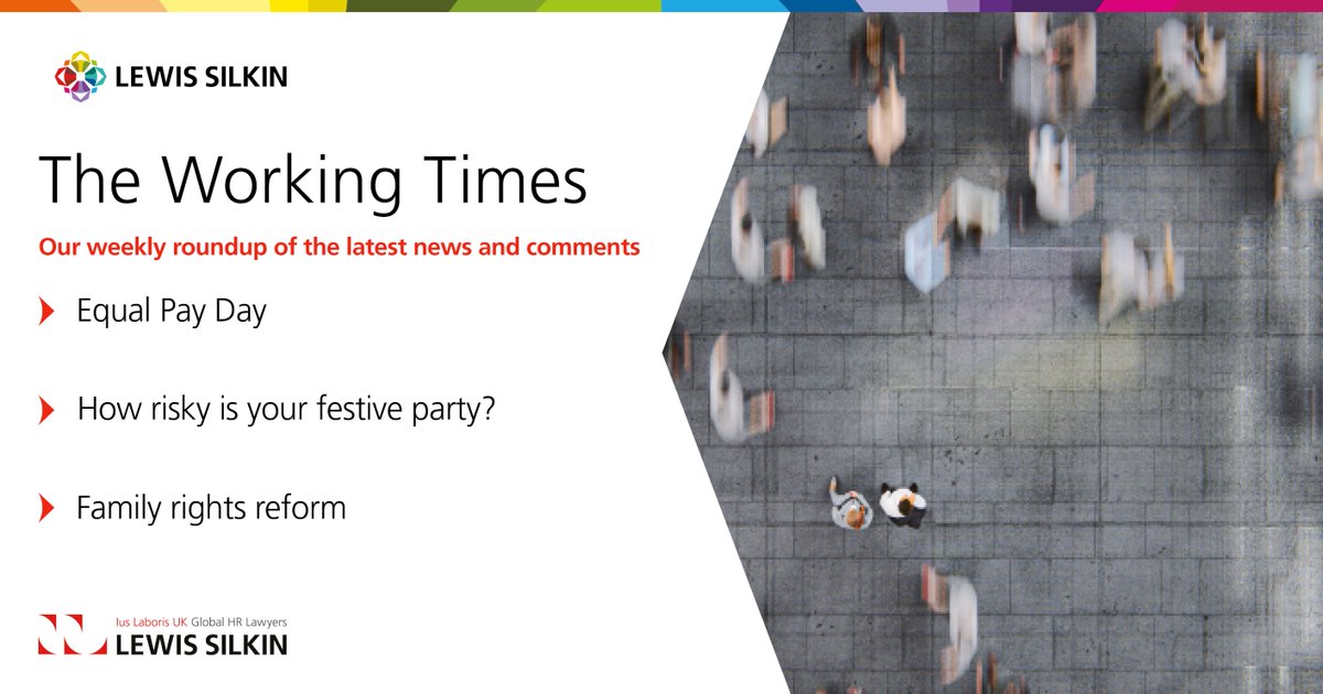 💼In last week's Working Times: 
🗞️Equal Pay Day
🗞️How risky is your festive party?
🗞️Is the government just getting started for family rights?

READ LAST WEEK’S EDITION: okt.to/06HeRd

SUBSCRIBE: okt.to/oH17Lx 

#employmentlaw #hr #futureofwork #LewisSilkin