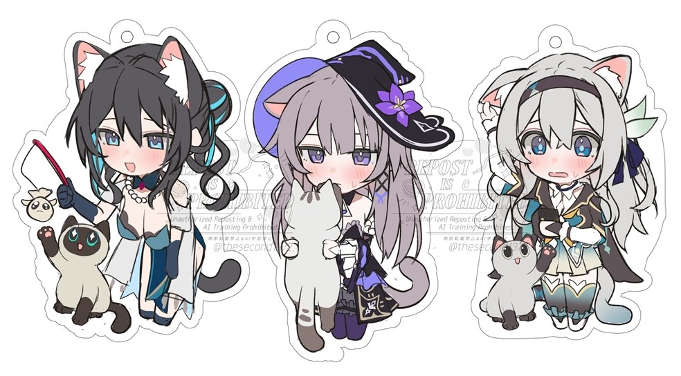 わくわくワンダーアクキー🐱🐱🐱 