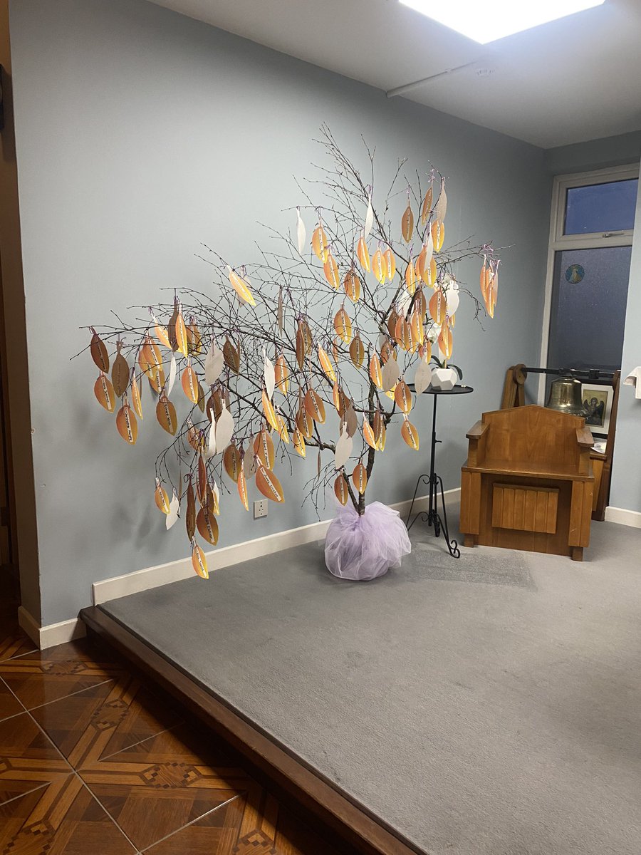 The annual remembrance  tree at MGH for the month of November