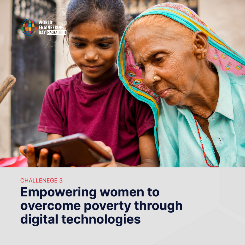 engineering_day's tweet photo. Can you design digital tools that will empower women living in poverty?ย ๐บ Here's what you need to know about Challenge 3!
Learn more: https://t.co/YMPH5TYv9P
#EradicatePoverty #WorldEngineeringDay #Hackathon2025 #ThisYearWeTurnRed #UNESCO #EngineersWithoutBorders https://t.co/igXrJudCm5