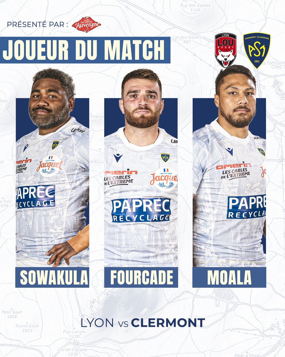 Votez pour le joueur du match #LOUASM avec les
<a href="/VolaillesAuv/">Volailles Fermières d’Auvergne 🐔</a> ⤵️