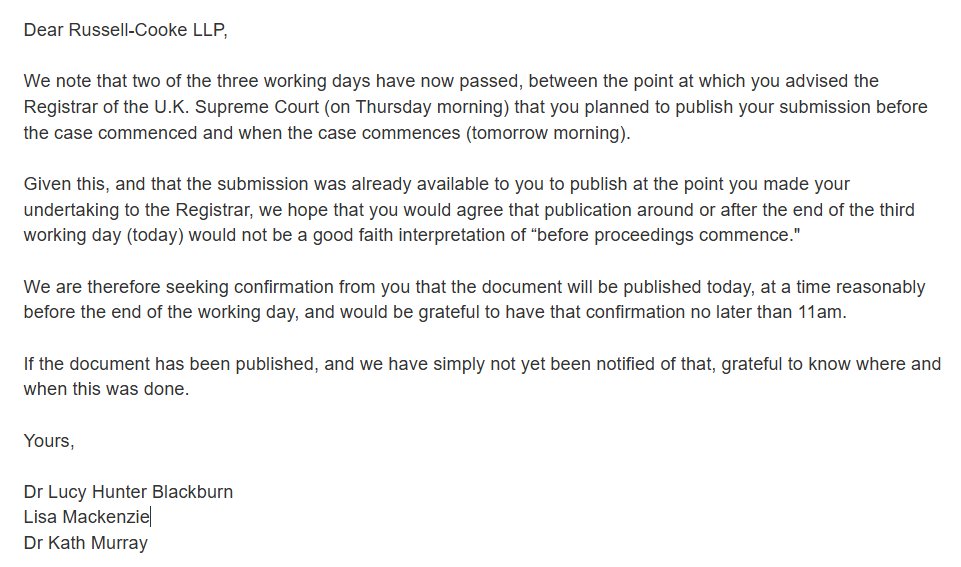 mbmpolicy's tweet image. We have written again to the lawyers representing Amnesty International UK this morning, seeking clarification of when Amnesty intends to publish its written submission.  x.com/mbmpolicy/stat…
