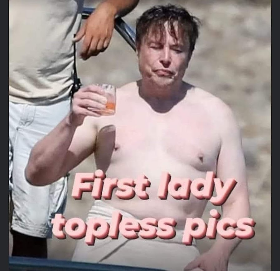 Rev_Orbb's tweet photo. @elonmusk uh huh...sure thing, first lady... https://t.co/JNnFtmOVjC
