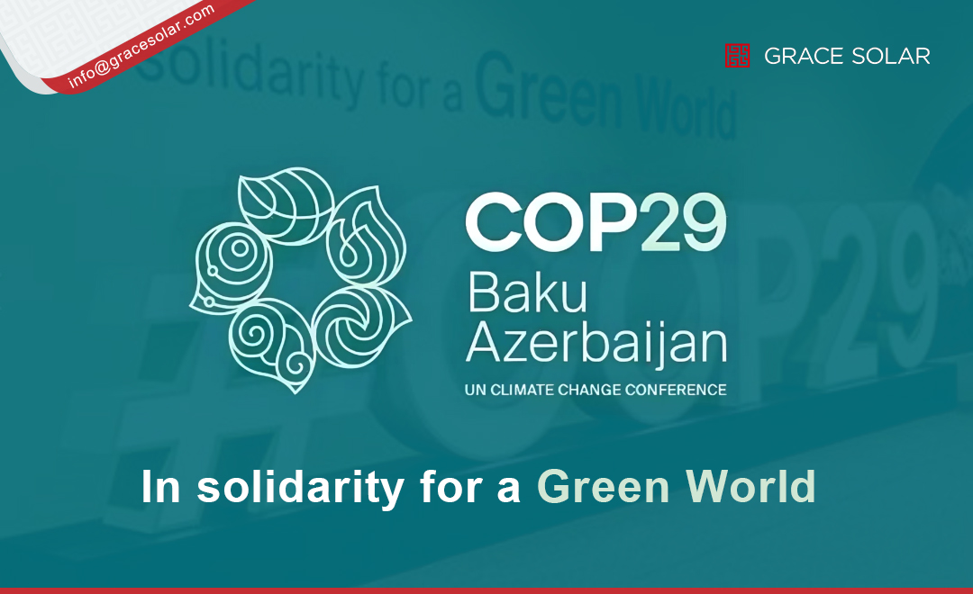 gracesolar01's tweet image. #COP29 Enlightenment: Join hands with solar energy to create a greenfuture-#GraceSolar can act!
At the #COP29 meeting, countries discussed #climateaction and calledfor more green actions. 
#COP29 #climateaction #renewableenergy #solarenergy #SolarPower